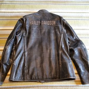 Men's Leather Harley Davidson Riding Jacket